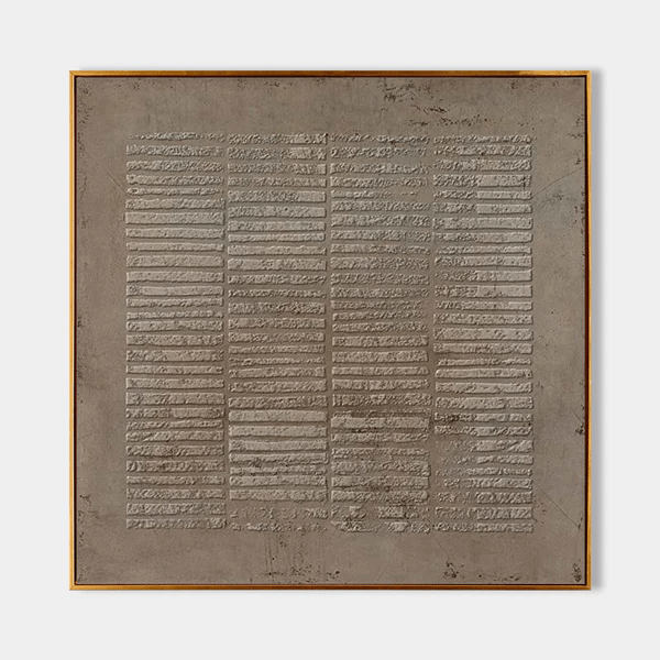 WABI SABI 3D Heavy Texture Minimalist Relief Oil Painting EC0079 - Viral Wall Art